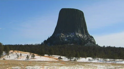 Devil's Tower Stock Footage 436131