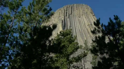 Devils Tower Stock Footage 8988900