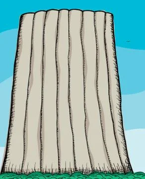 Devil's Tower Illustrazione stock