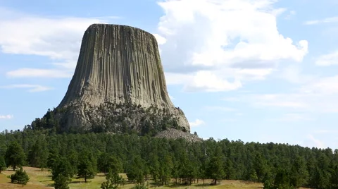 Devils Tower National Monument Stock Footage 55345716