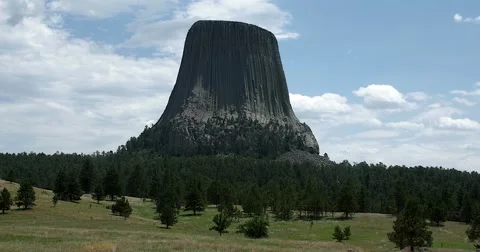 Devils Tower National Monument Stock Footage 66653966