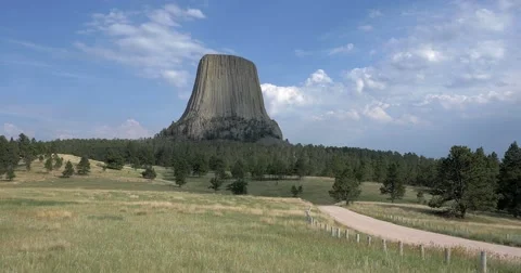 Devils Tower National Monument Stock Footage 66654383