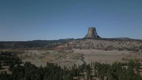 Devil's Tower National Monument Stock Footage 287941006