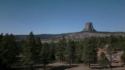Devil's Tower National Monument Stock Footage 287941345