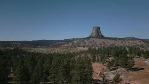 Devil's Tower National Monument Stock Footage 287941385