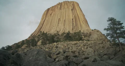 Devils Tower Pan Up 動画素材 228847084
