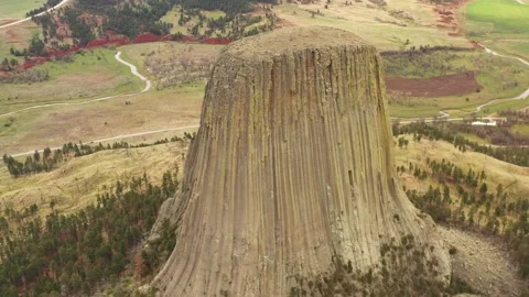 Devils tower shot 15 Video stock 164197683