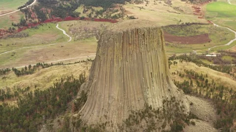 Devils tower shot 16 Video stock 164286684