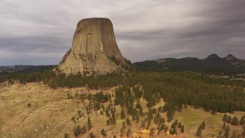 Devils tower shot 18 Video stock 164200817