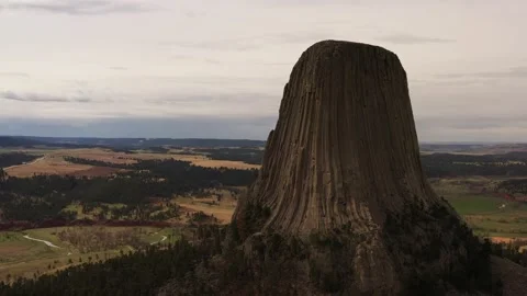 Devils tower shot 20 Video stock 164204228