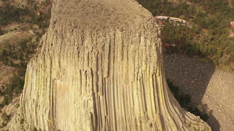 Devils tower shot  30 Video stock 164182460