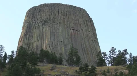 Devils Tower from south side Video stock 8850843