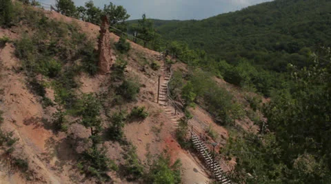 Devil's town path Stock Footage 27216328