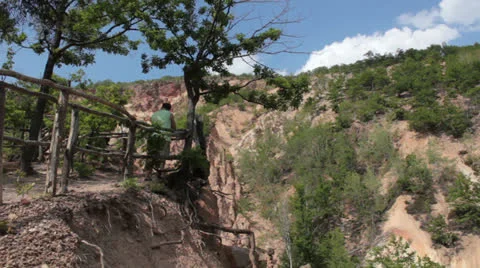 Devil's town tourist Video stock 27190581