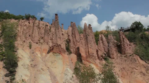 Devil's town towers Video stock 27217304
