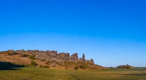 Devil's Wall Harz Rock Formations Excursion Destination Visitor Magnet Foto stock