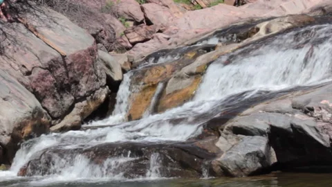 Devils Waterhole Waterfall Stock Footage 138780220