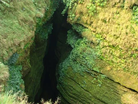 Devi's Fall at pokhora in Nepal, a great tourist spot. Stock Photos
