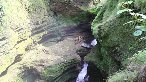 Devis Falls, Pokhara, Nepal Stock Footage 76491346
