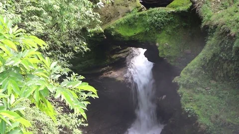 Devis Falls, Pokhara, Nepal Stock Footage 76491476