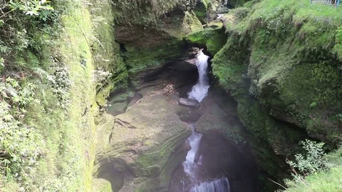 Devis Falls, Pokhara, Nepal Stock Footage 76491551