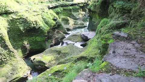 Devis Falls, Pokhara, Nepal Stock Footage 76491597
