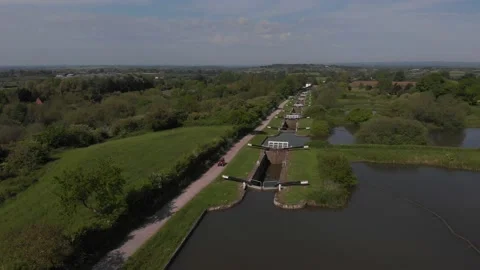 Devizes Locks Stock Footage 169649089