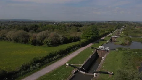 Devizes Locks Stock Footage 169649124