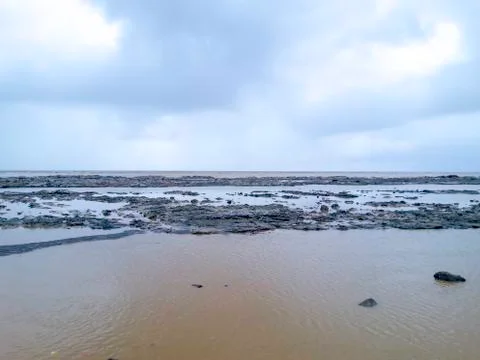 Devka Beach at Daman Foto stock