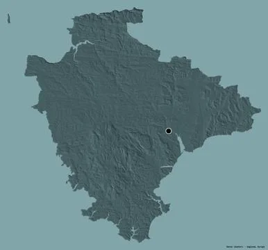 Devon, administrative county of England, on solid. Administrative Illustrazione stock