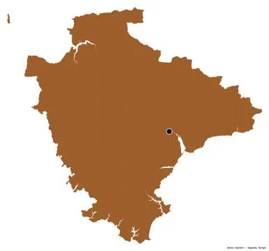 Devon, administrative county of England, on white. Pattern 스톡 일러스트