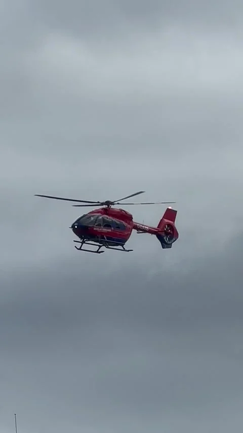 Devon air ambulance helicopter Video stock 268714010