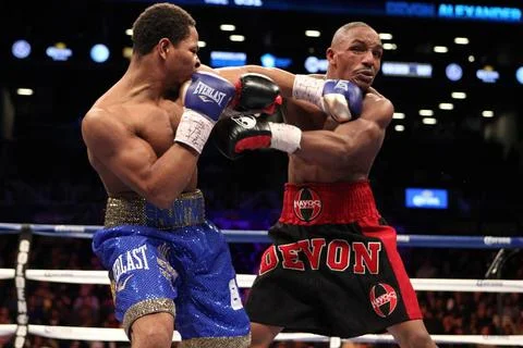  Devon Alexander Shawn Porter December 7 2013 Brooklyn New York Barclays C... Stock Photos