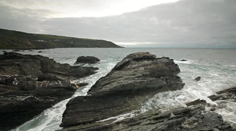 Devon coastline Stock Footage 49656185
