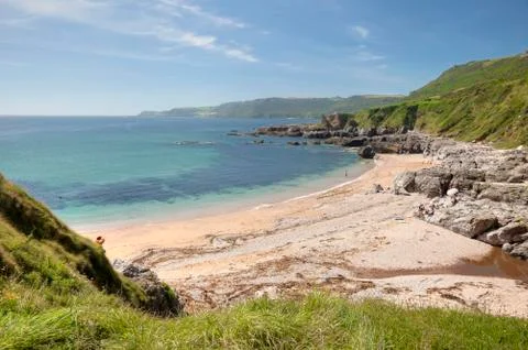 Devon coastline in summer Stock Photos
