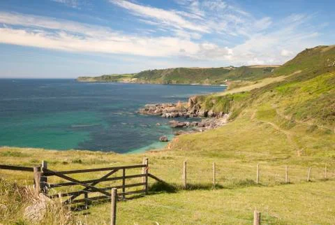 Devon coastline in summer Stock Photos