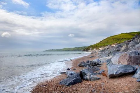 Devon coastline in summer Foto stock