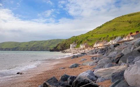 Devon coastline in summer Foto stock