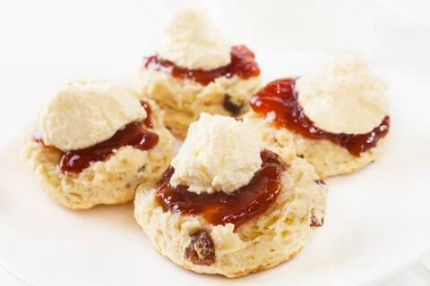 Devon cream tea Stock Photos