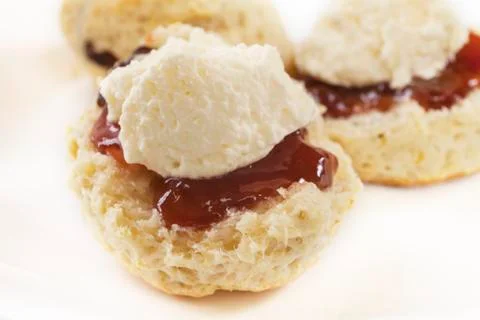 Devon cream tea Stock Photos