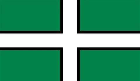 Devon flag vector illustration isolated Stock Illustration