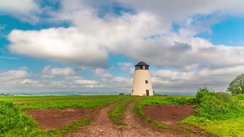 Devon Windmill in Time Lapse, Torquay, England, Europe Vídeos de archivo 241193299