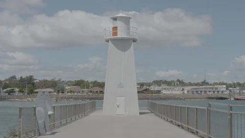 Devonport Tasmania Lighthouse Mid Stock Footage 91672828
