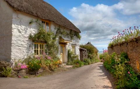 Devonshire cottage Stock Photos