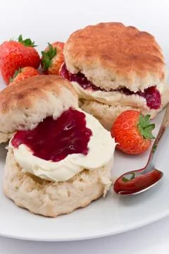 Devonshire cream tea Stock Photos