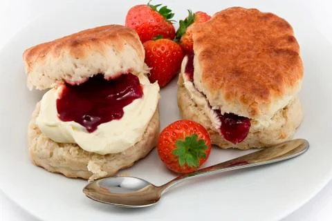Devonshire cream tea Stock Photos