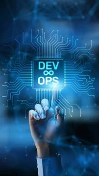 DevOps Automation for Software Development and IT Operations Collaboration 스톡 사진