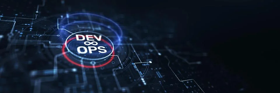 DevOps Concept: Integrating Development and Operations for Enhanced Software  Stockillustratie