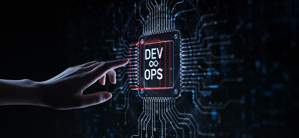 DevOps Development and Operations Framework for Software Delivery and IT Co.. Фото