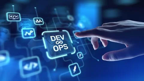 DevOps Development and Operations Integration for Efficient Delivery, project Stock Photos